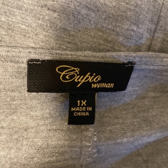 Basic grey tunic with long sides - Picture 3 of 4